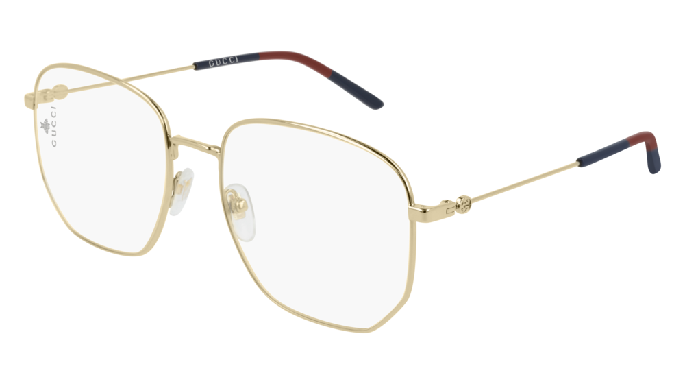 Occhiali da vista Gucci Urban GG0396O-003 colore gold forma aviator lenti transparent