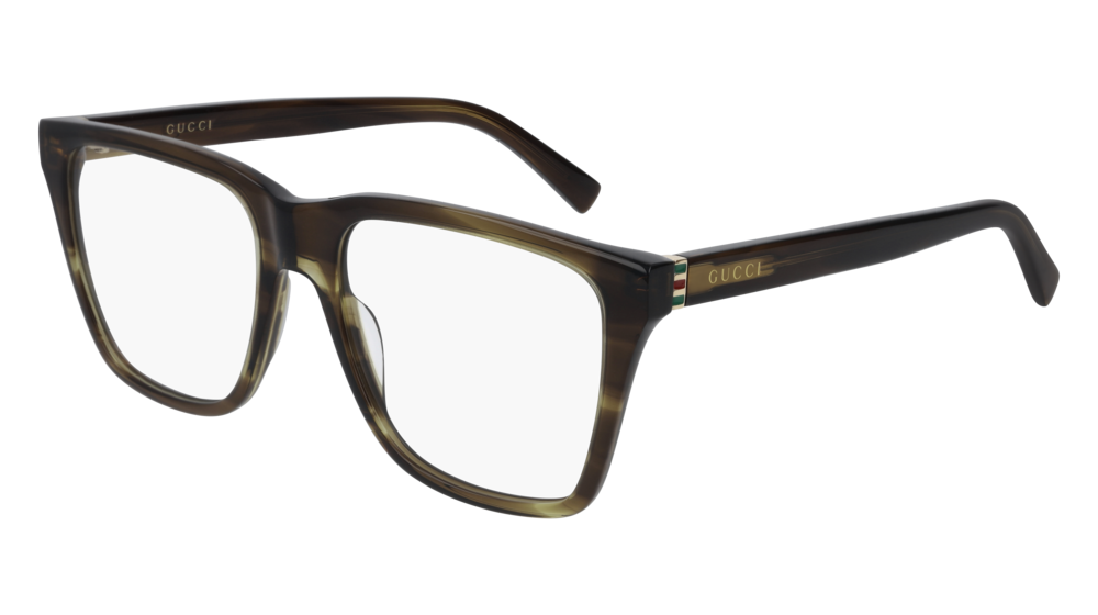 Occhiali da vista Gucci Web GG0452O-004 colore gold forma rettangolare lenti transparent