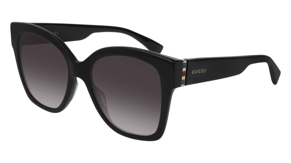 Sonnenbrillen Gucci Web Gg0459s-001 farbe gold form rechteckig gläser grey