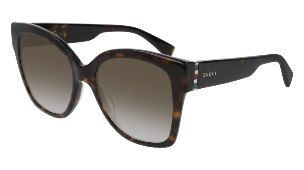 Sonnenbrillen Gucci Web Gg0459s-002 farbe gold form rechteckig gläser brown