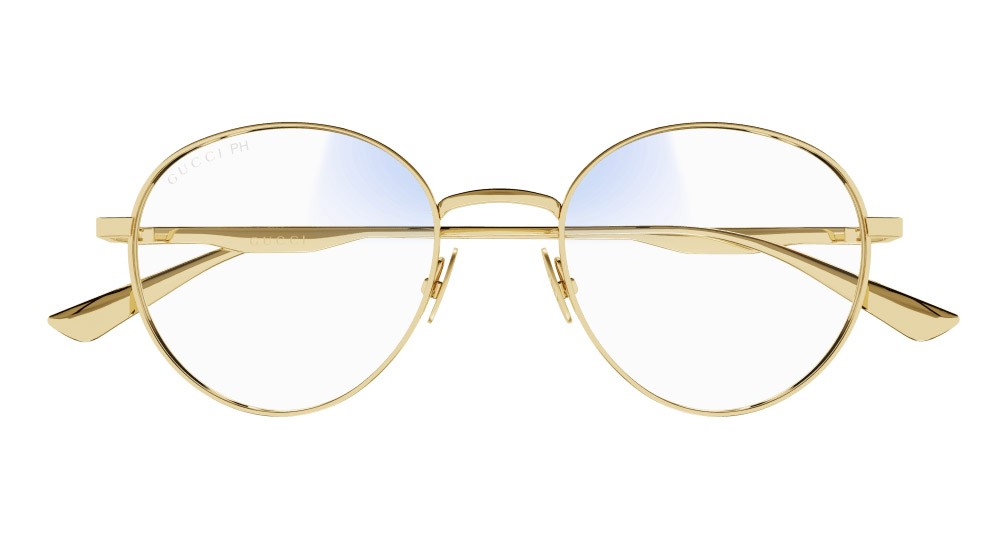 Occhiali da sole Gucci GG0337S-001 colore oro forma aviator lenti trasparente