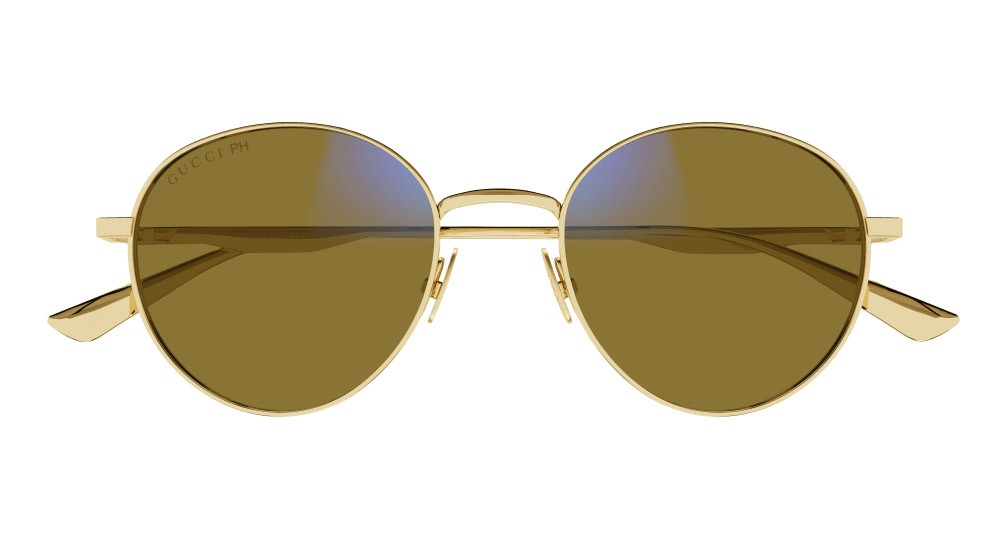 Occhiali da sole Gucci GG0337S-001 colore oro forma aviator lenti trasparente