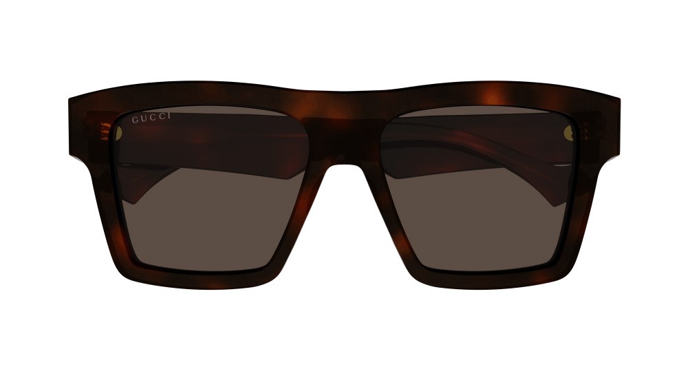 Occhiali da sole Gucci GG0962S-011 colore havana forma rettangolare lenti marrone