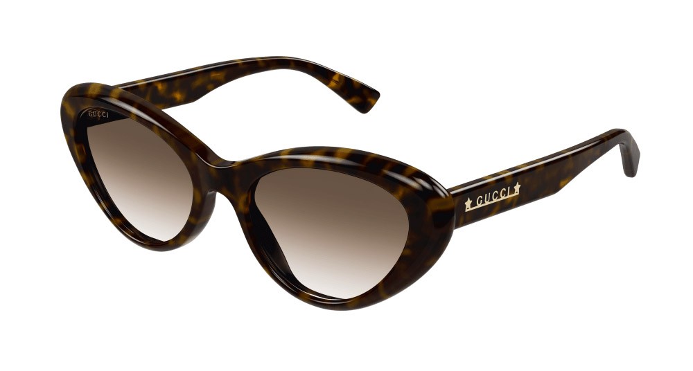 Sonnenbrillen Gucci GG1170S-002 farbe havana form cat-eye gläser marrone