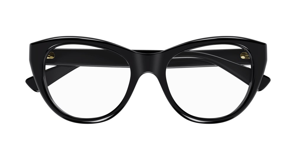 Occhiali da vista Gucci GG1172O-004 colore nero forma cat eye lenti trasparente