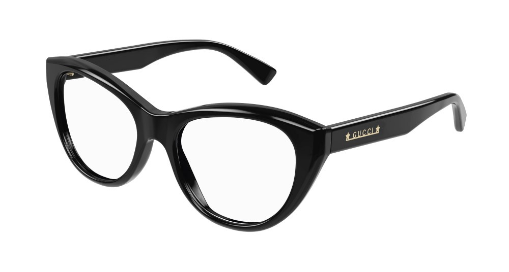 Occhiali da vista Gucci GG1172O-004 colore nero forma cat eye lenti trasparente