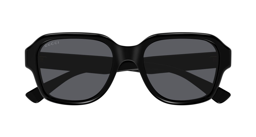 Occhiali da sole Gucci GG1174S-001 colore nero forma rettangolare lenti fumo