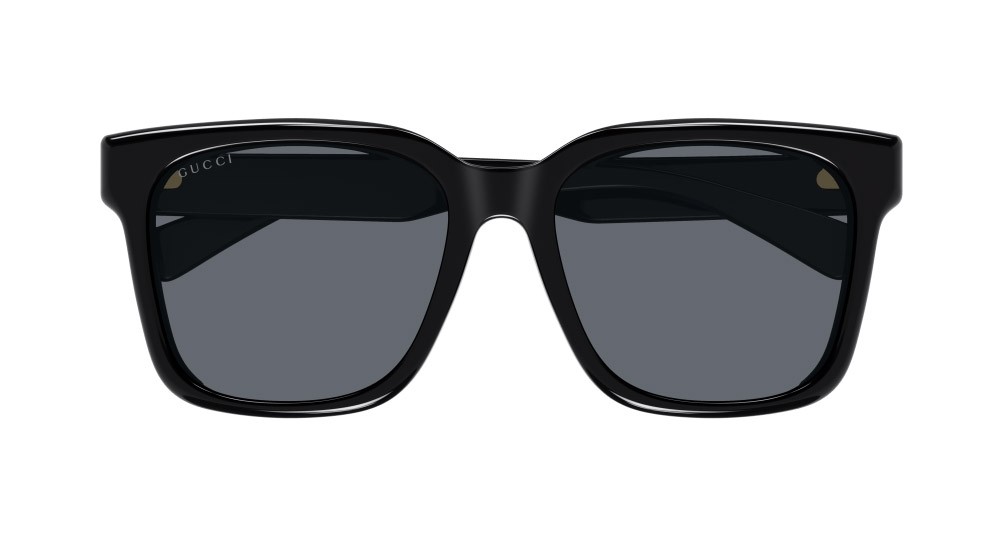 Occhiali da sole Gucci GG1175SK-002 colore nero forma rettangolare lenti fumo