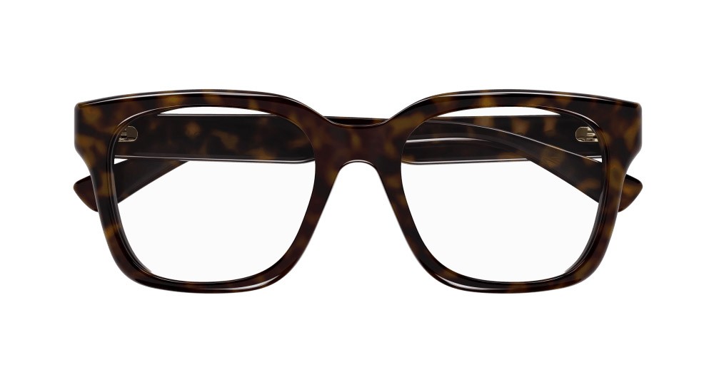 Occhiali da vista Gucci GG1176O-002 colore havana forma rettangolare lenti trasparente