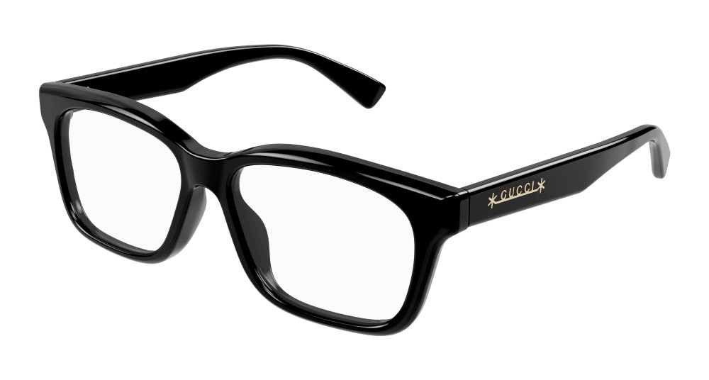 Occhiali da vista Gucci GG1177O-001 colore nero forma rettangolare lenti trasparente