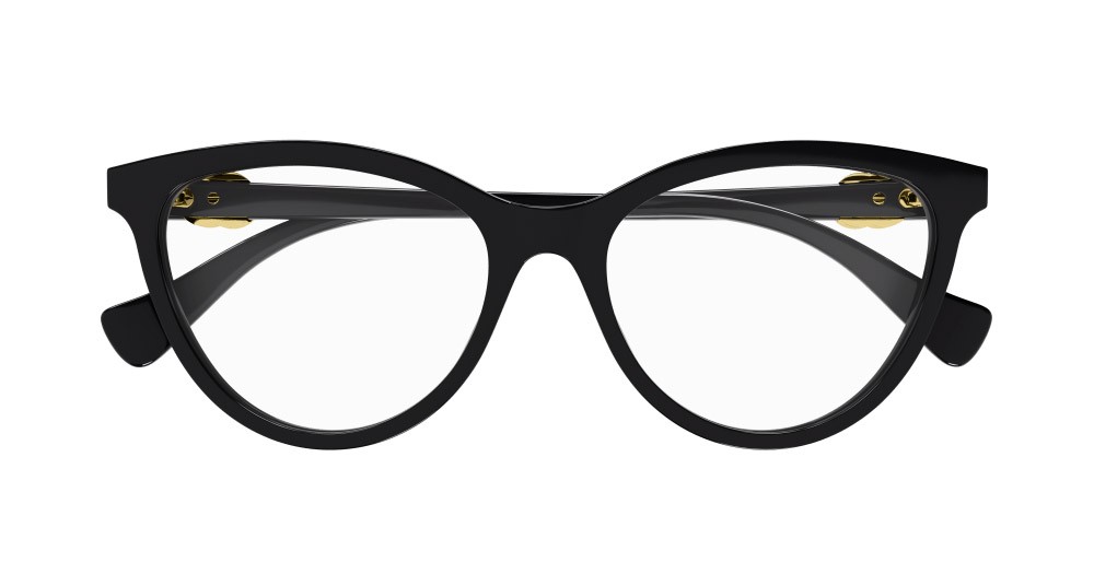 Occhiali da vista Gucci GG1179O-005 colore nero forma cat eye lenti trasparente