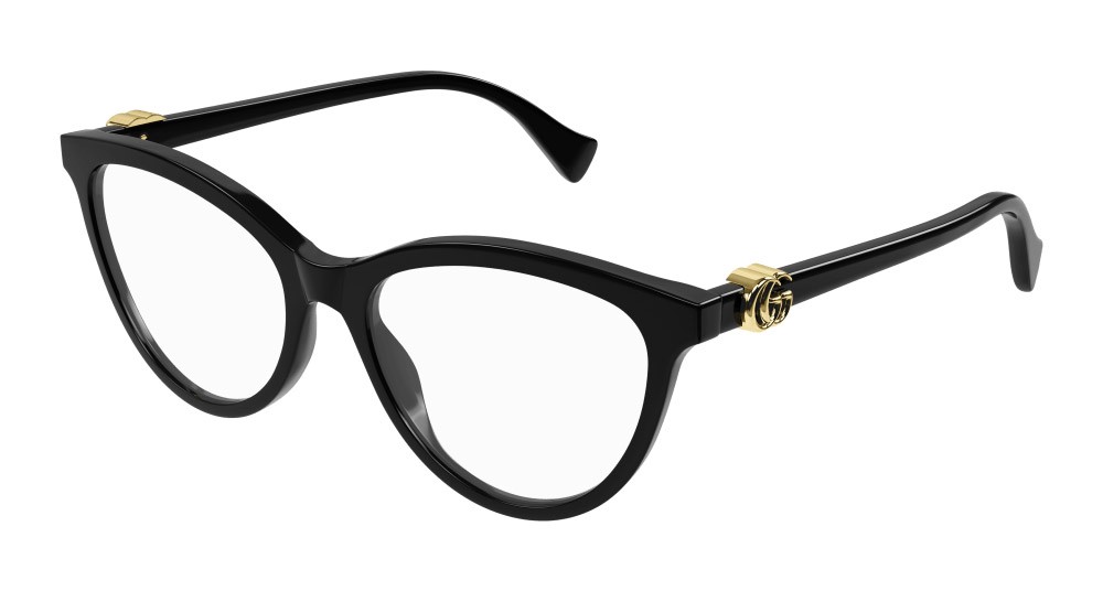 Occhiali da vista Gucci GG1179O-005 colore nero forma cat eye lenti trasparente