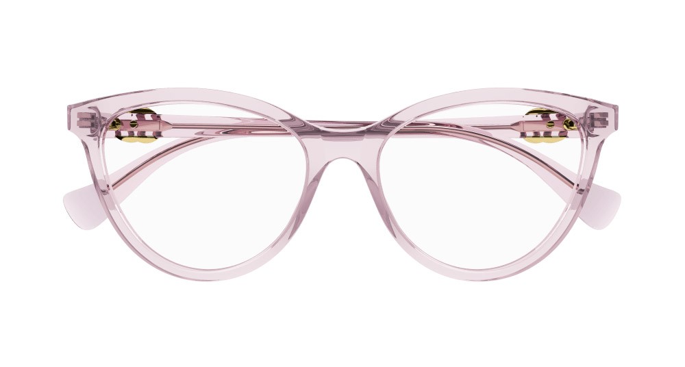 Occhiali da vista Gucci GG1179O-007 colore rosa forma cat eye lenti trasparente