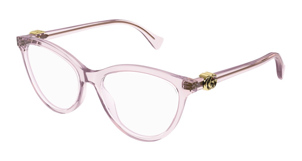 Occhiali da vista Gucci GG1179O-007 colore rosa forma cat eye lenti trasparente