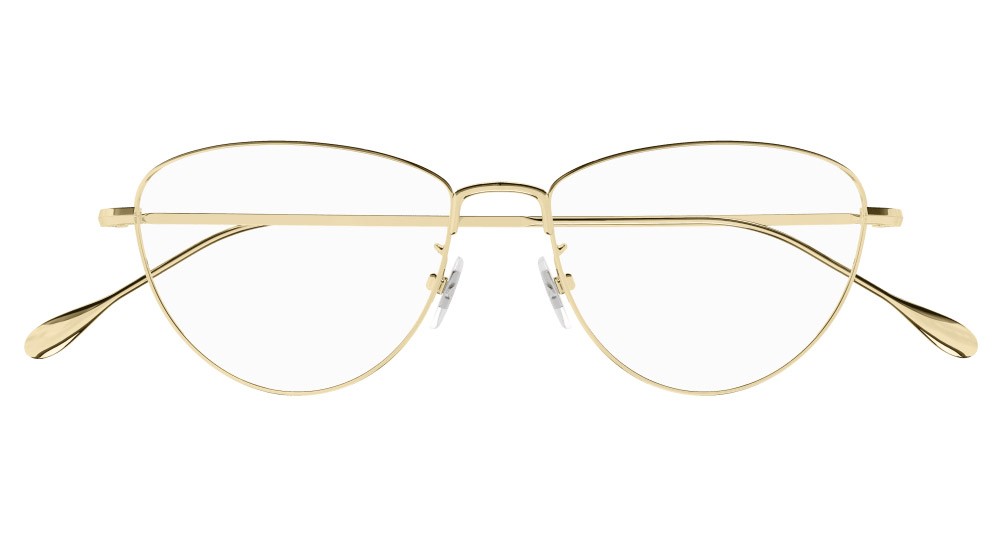 Occhiali da vista Gucci GG1185O-001 colore oro forma cat eye lenti trasparente