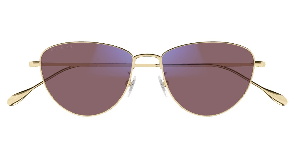 Sonnenbrillen Gucci GG1185S-001 farbe oro form cat-eye gläser trasparente