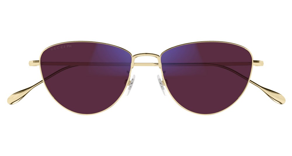 Sonnenbrillen Gucci GG1185S-001 farbe oro form cat-eye gläser trasparente