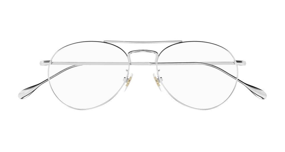 Occhiali da vista Gucci GG1187O-002 colore argento forma aviator lenti trasparente