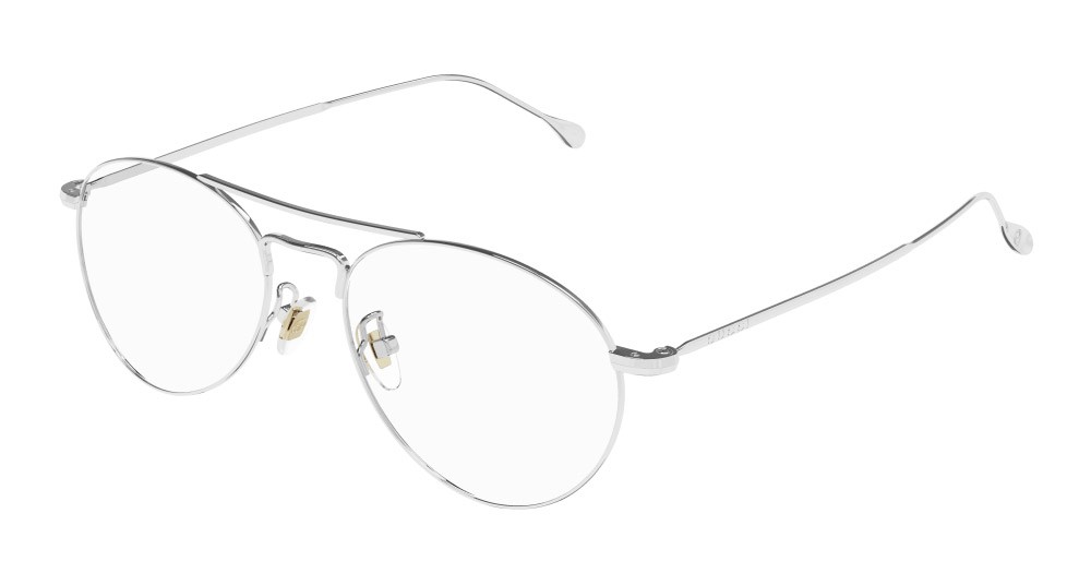 Occhiali da vista Gucci GG1187O-002 colore argento forma aviator lenti trasparente