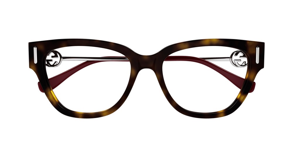 Occhiali da vista Gucci GG1205O-002 colore argento forma rettangolare lenti trasparente