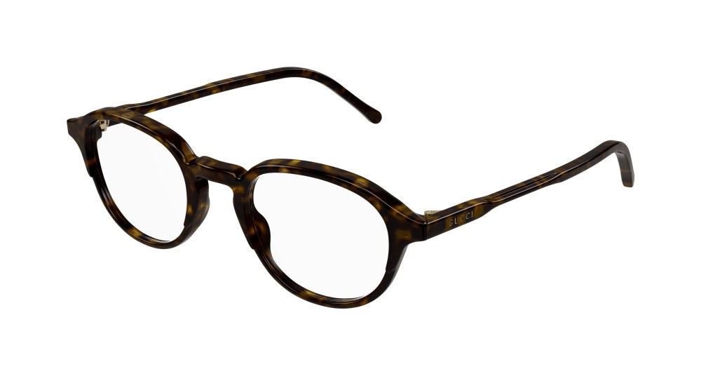 Occhiali da vista Gucci GG1212O-002 colore havana forma rotondo lenti trasparente