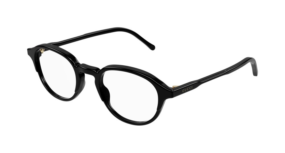 Occhiali da vista Gucci GG1212O-004 colore nero forma rotondo lenti trasparente