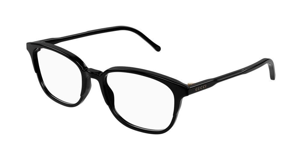 Occhiali da vista Gucci GG1213O-001 colore nero forma rettangolare lenti trasparente
