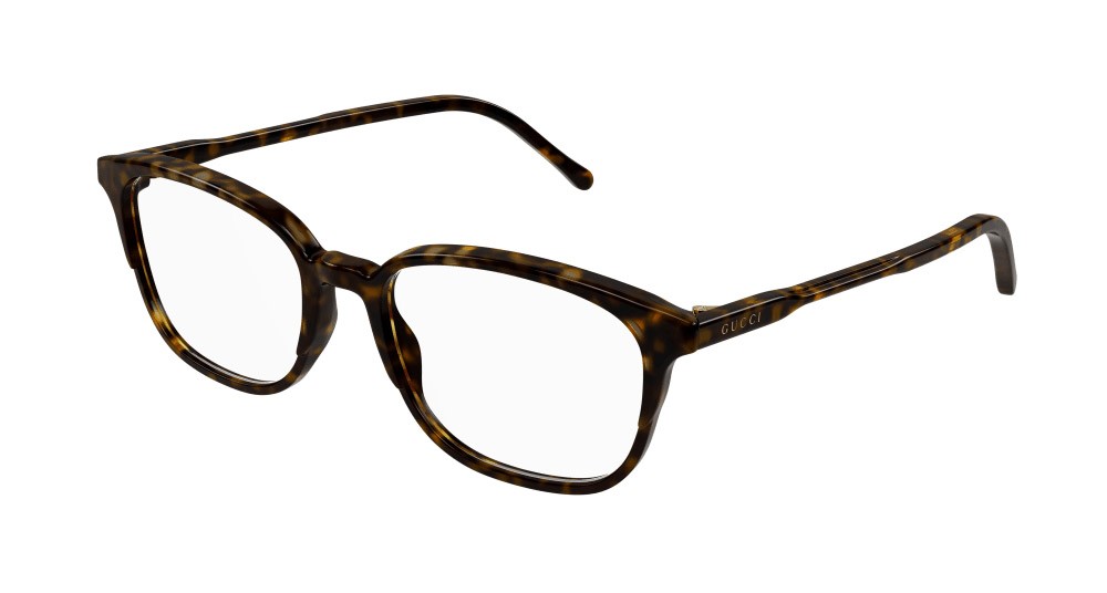 Occhiali da vista Gucci GG1213O-002 colore havana forma rettangolare lenti trasparente