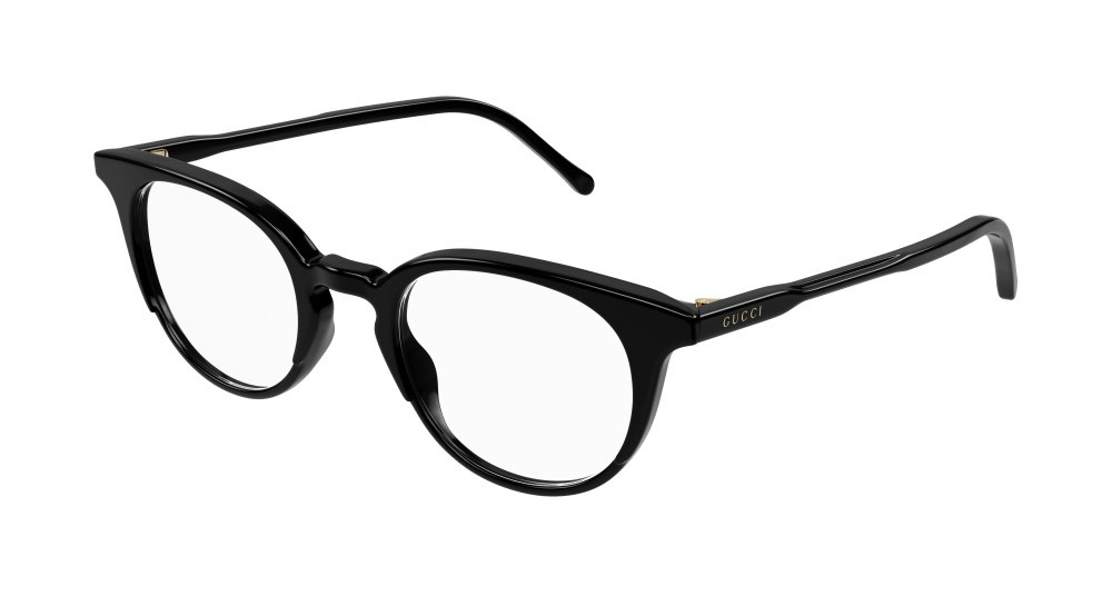Occhiali da vista Gucci GG1214O-001 colore nero forma cat eye lenti trasparente