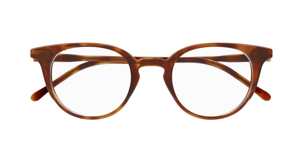 Occhiali da vista Gucci GG1214O-002 colore havana forma cat eye lenti trasparente