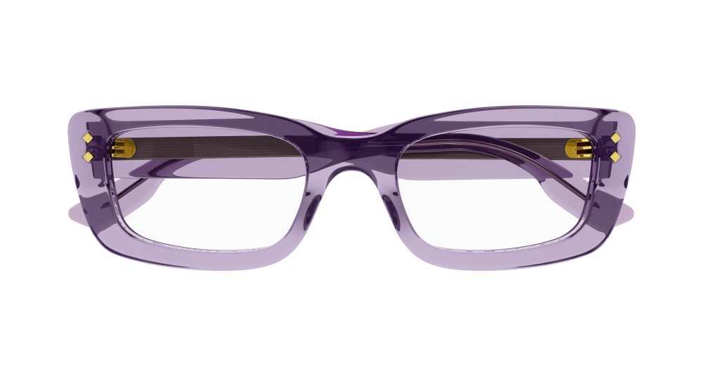 Occhiali da vista Gucci GG1216O-003 colore viola forma rettangolare lenti trasparente