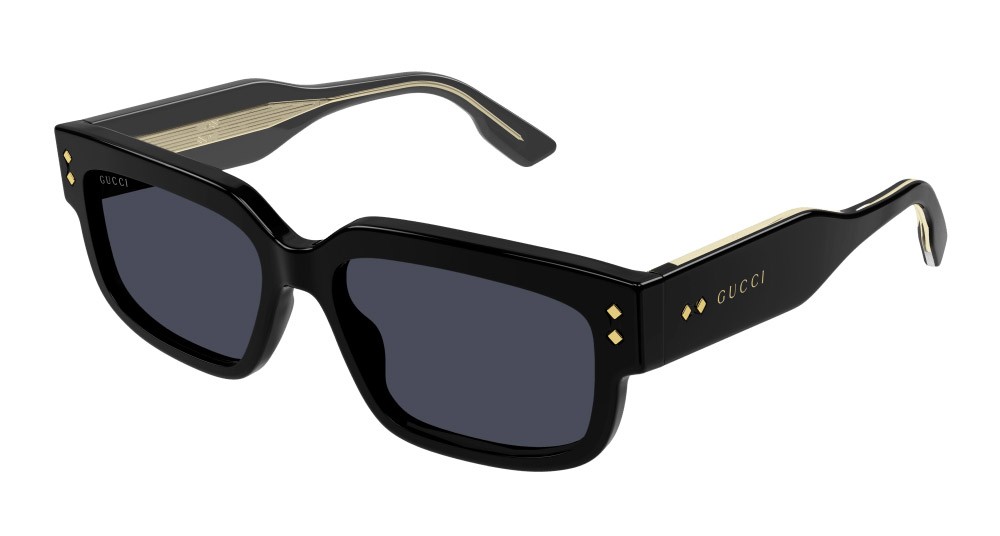 Sonnenbrillen Gucci GG1218S-001 farbe nero form rechteckig gläser grigio