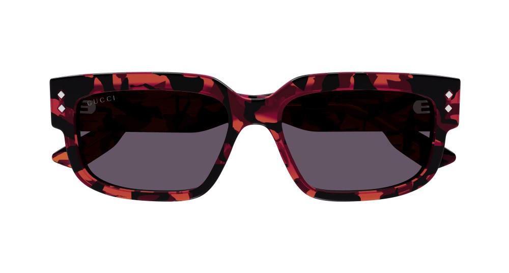 Occhiali da sole Gucci GG1218S-003 colore havana forma rettangolare lenti grigio