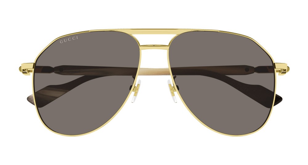 Occhiali da sole Gucci GG1220S-002 colore oro forma aviator lenti marrone