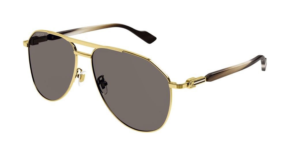 Occhiali da sole Gucci GG1220S-002 colore oro forma aviator lenti marrone