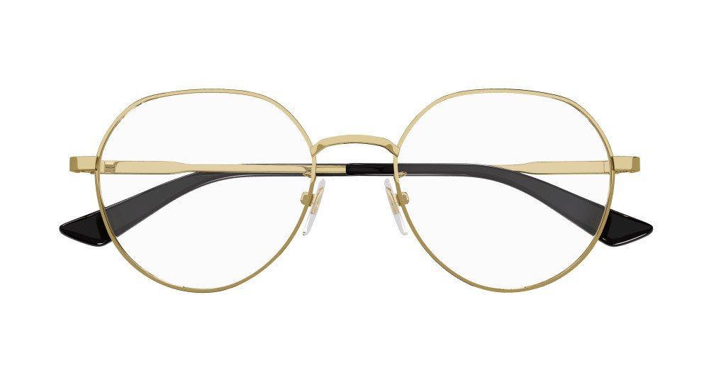 Occhiali da vista Gucci GG1232OA-002 colore oro forma rotondo lenti trasparente