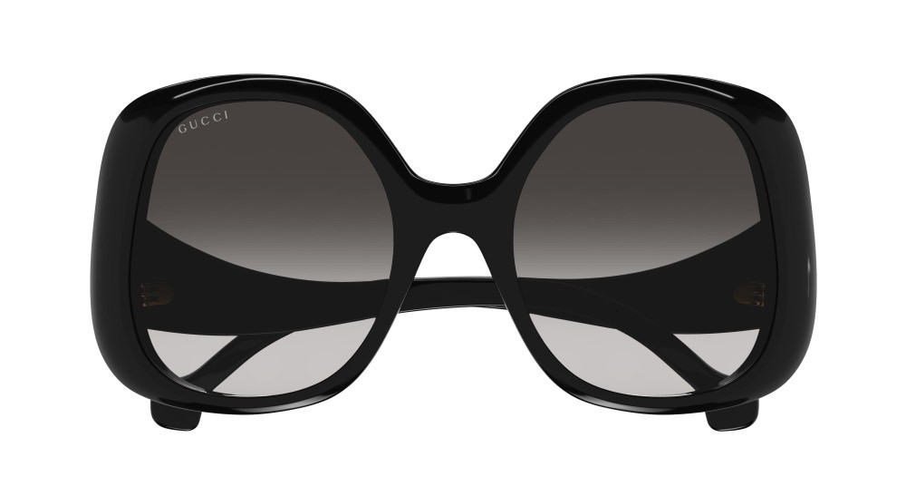 Occhiali da sole Gucci GG1235S-001 colore nero forma rotondo lenti grigio
