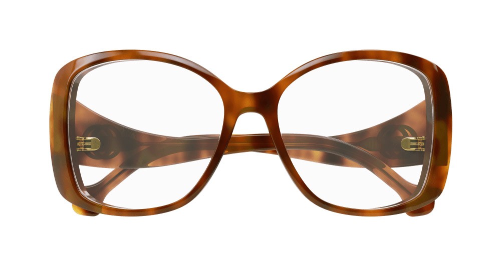 Brillen Gucci GG1236O-002 farbe havana form rund gläser trasparente