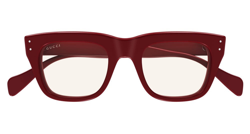 Occhiali da sole Gucci GG1365S-004 colore burgundy forma rettangolare lenti giallo