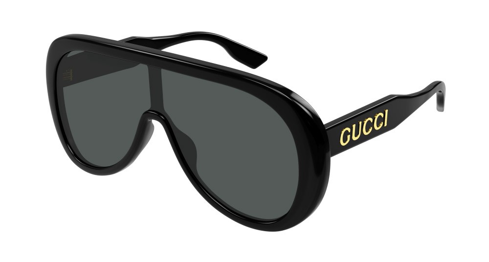 Occhiali da sole Gucci GG1370S-001 colore nero forma mask lenti grigio