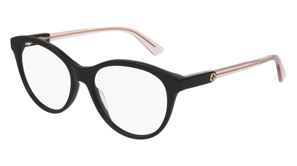 Occhiali da vista Gucci Logo Gg0486o-004 colore black forma rotondo lenti transparent