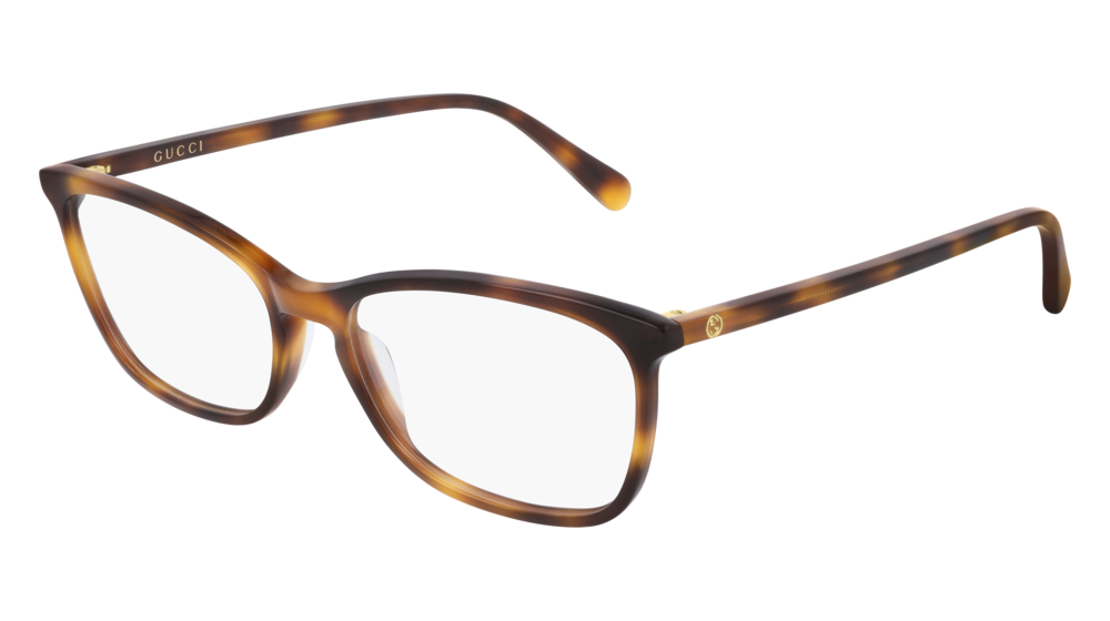 Occhiali da vista Gucci Logo GG0548O-006 colore havana forma rettangolare lenti transparent