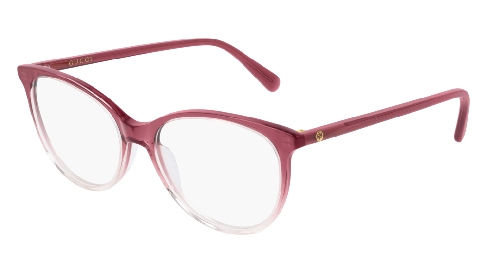 Occhiali da vista Gucci Logo GG0550O-003 colore burgundy forma cat eye lenti transparent