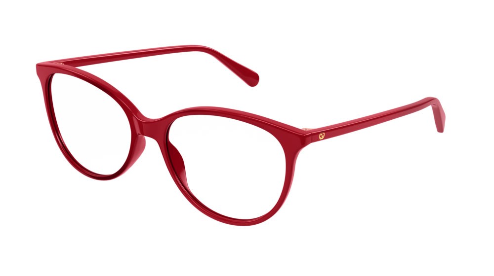 Occhiali da vista Gucci Logo GG0550O-009 colore red forma cat eye lenti transparent