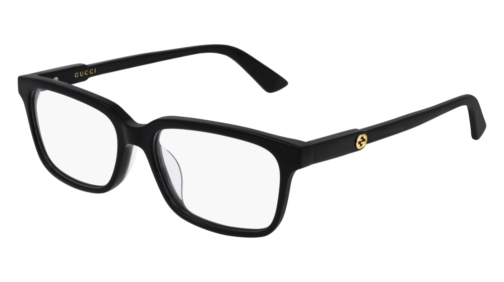 Occhiali da vista Gucci Logo GG0557OJ-001 colore black forma rettangolare lenti transparent