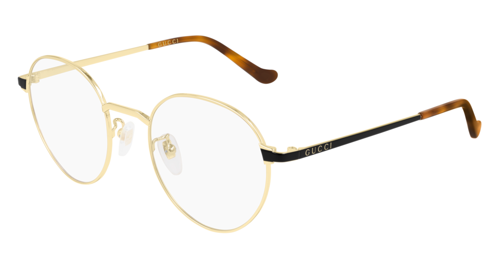 Occhiali da vista Gucci Logo GG0581O-005 colore black forma rotondo lenti transparent