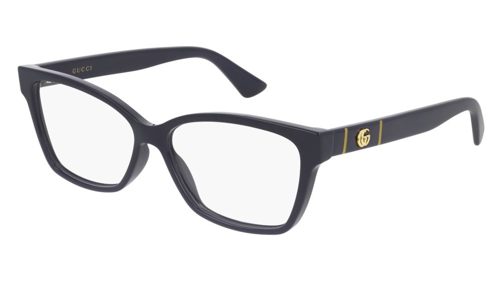 Occhiali da vista Gucci Logo GG0634O-004 colore blue forma cat eye lenti transparent
