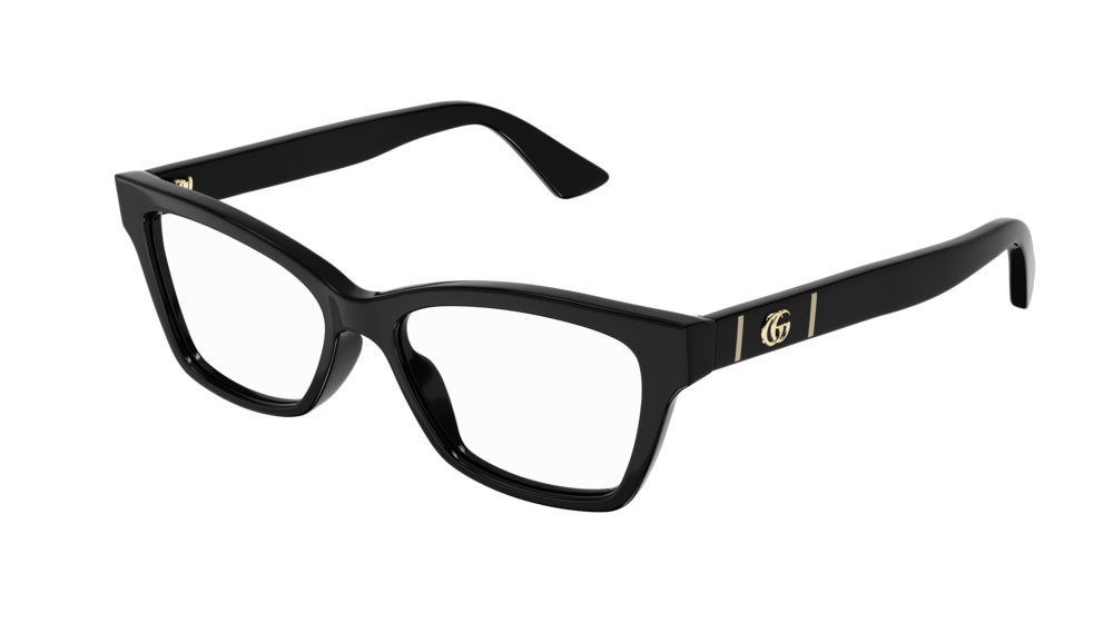 Occhiali da vista Gucci Logo GG0634O-006 colore black forma cat eye lenti transparent