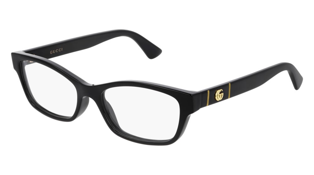 Occhiali da vista Gucci Logo GG0635O-001 colore black forma cat eye lenti transparent