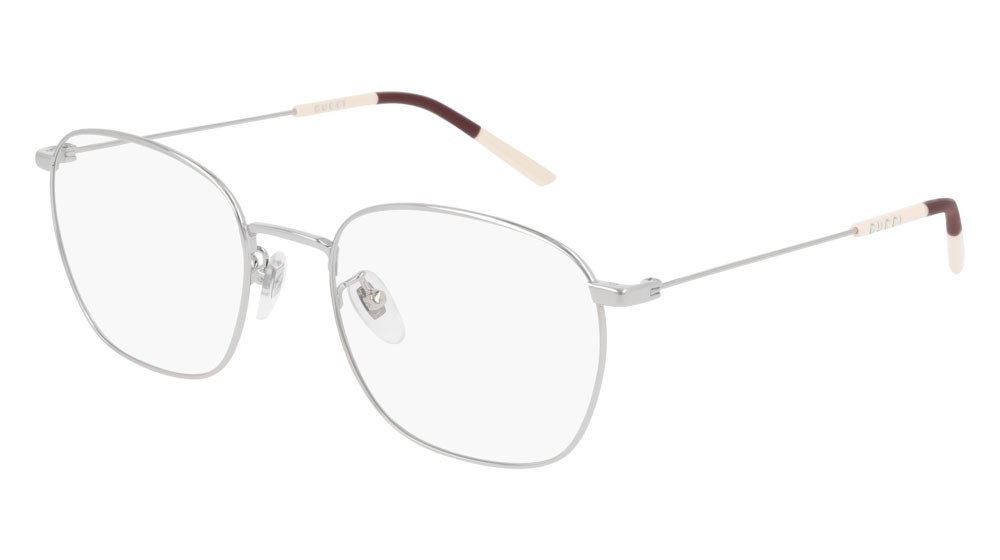 Occhiali da vista Gucci Logo GG0681O-002 colore silver forma rotondo lenti transparent